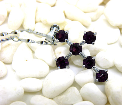 925新款项链 永久保色 合金水晶石