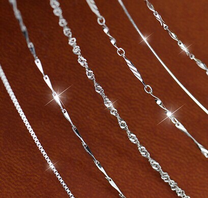 藏银饰品批发锁骨项链 配饰韩版银饰品女银链子单链	