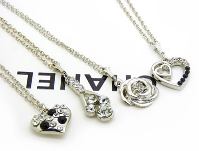 时尚女项链 首饰品锁骨韩国时尚配饰银饰 礼物送女友-合金项链	