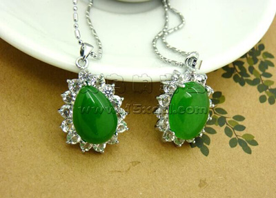 合金镶奥地利水晶项链 个性项链 -合金玉石项链大号3号赠精美礼盒