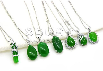 合金镶奥地利水晶项链 个性项链 -合金玉石项链大号3号	赠精美礼盒 