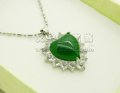 合金镶奥地利水晶项链 个性项链 -合金玉石项链大号3号赠精美礼盒