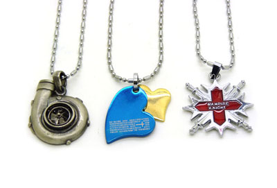  高档韩版时尚男士女士首饰品吊坠挂饰 -藏银钛钢项链