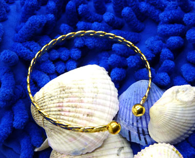 8号仿黄金时尚细手镯 饰品手环 沙金镯子不掉色女赠礼盒