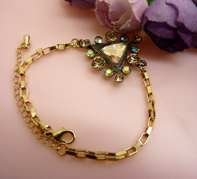 日韩时尚复古奢华高级水钻项链