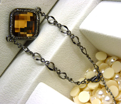 气质拉风项链 奥地利镶钻水晶石水钻韩国时尚 复古奢华	