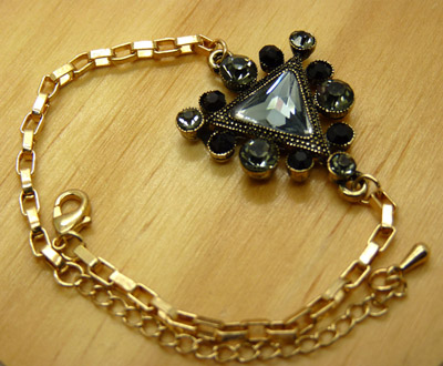 终身保色 静风格 薇拉夫人手链 奥地利水晶水钻 韩国时尚 复古奢华