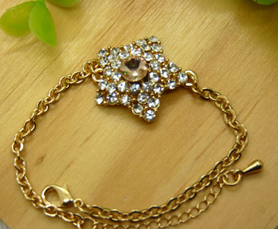 终身保色 静风格 薇拉夫人手链 奥地利水晶水钻 韩国时尚 复古奢华