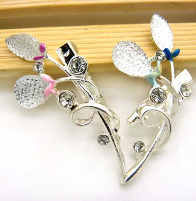 时尚高档胸针 女水晶珍珠胸花水钻别针