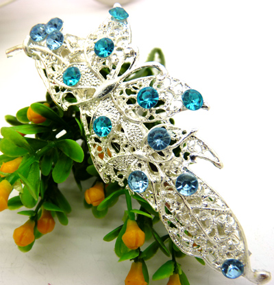 韩版水钻弹簧夹顶夹横夹发卡发夹水钻横夹 