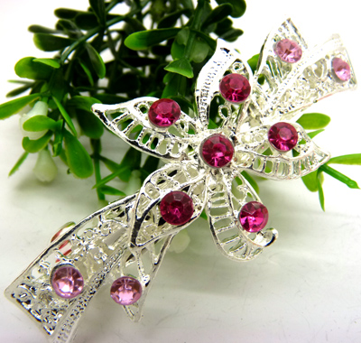 韩版水钻弹簧夹顶夹横夹发卡发夹水钻横夹