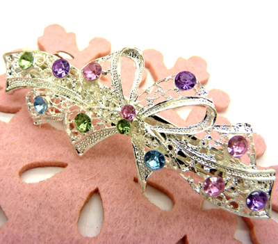 韩版水钻弹簧夹顶夹横夹发卡发夹水钻横夹