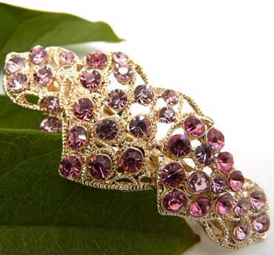 水钻合金 韩国新款马尾夹横夹 永久保色