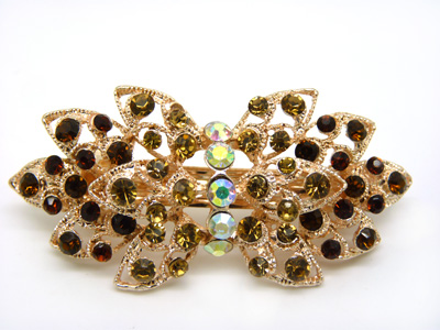 韩版 水钻合金蝴蝶结发夹顶夹发饰 时尚边夹发卡马尾夹横夹	