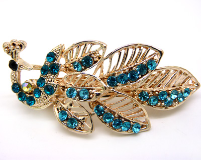 韩版 水钻合金蝴蝶结发夹顶夹发饰