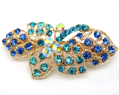 韩版 水钻合金蝴蝶结发夹顶夹发饰 时尚边夹发卡马尾夹横夹	