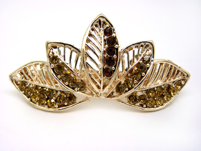 水钻合金蝴蝶结发夹顶夹发饰弹簧夹 终身保色