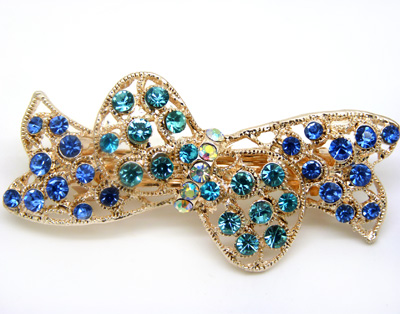 水钻合金发夹顶夹发饰 时尚边夹发卡 马尾夹横夹 奢华头饰--------2	