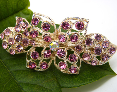 水钻合金发夹顶夹发饰 时尚边夹发卡 马尾夹横夹 奢华头饰--------2