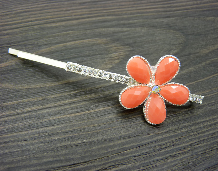 水钻合金发夹头饰 韩国正品 水晶石镶钻