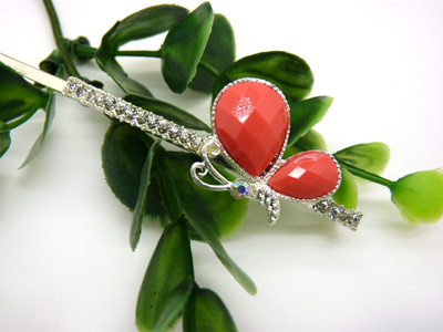  水钻合金发夹头饰韩国正品 永久保色水晶石镶钻