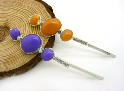 时尚女水钻合金发夹头饰	一字夹发卡子发饰品韩国正品