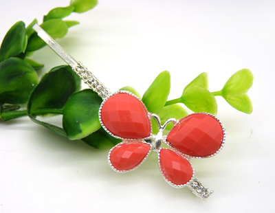 时尚女水钻合金发夹头饰一字夹发卡子发饰品  韩国正品