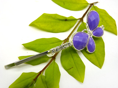  时尚女水钻合金发夹头饰 一字夹发卡子发饰品