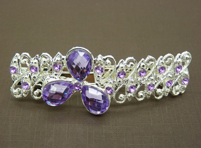 韩版头饰镶钻水晶发夹发饰 韩版锆石弹簧夹一字夹子