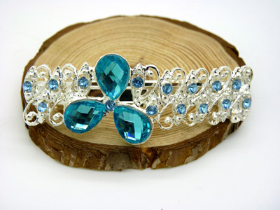 韩版头饰镶钻水晶发夹发饰 韩版锆石弹簧夹一字夹子