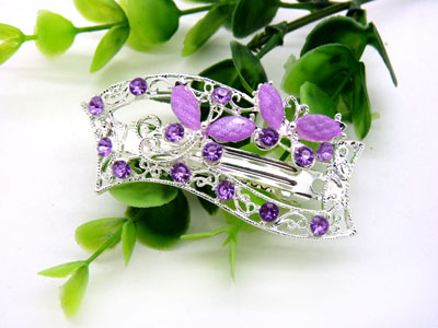 水晶发夹 韩版水钻发饰弹簧夹 韩国头饰 -弹簧夹	