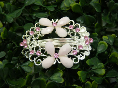 水晶发夹 韩版水钻发饰弹簧夹 韩国头饰 -弹簧夹永久保色