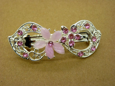 女人水钻发夹 发顶夹发夹弹簧夹发饰 头饰品 -弹簧夹