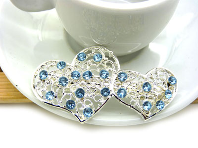 弹簧夹合金水钻顶夹马尾夹 -合金锆石弹簧夹	