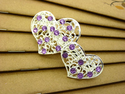 发夹弹簧夹合金水钻顶夹马尾夹-合金锆石弹簧夹