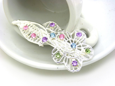 时尚水钻锆石发饰弹簧夹 精品弹簧夹头卡 如意弹簧夹 -弹簧夹