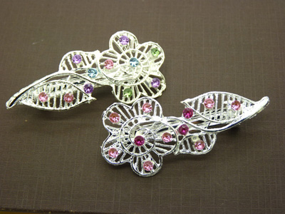 时尚水钻锆石发饰弹簧夹 精品弹簧夹头卡 如意弹簧夹 -弹簧夹	