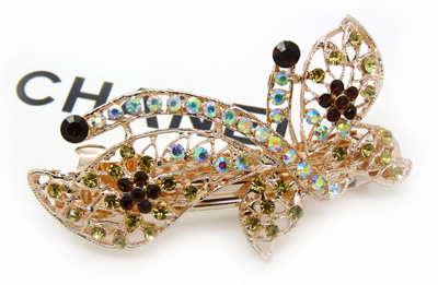 韩版水钻弹簧夹流行美饰 -合金水钻弹簧夹永久闪耀