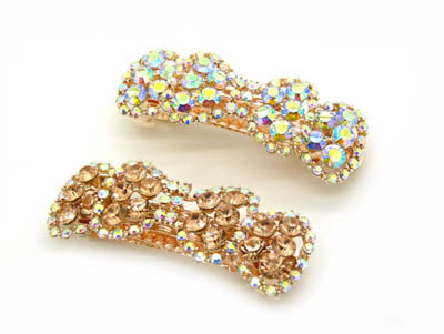 水晶发夹顶夹镶钻头饰品时尚弹簧夹-12韩国正品永久闪耀