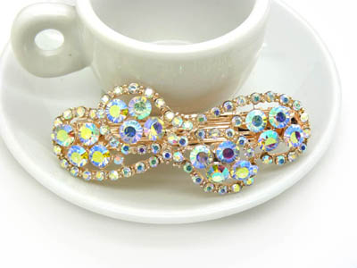 韩版亚克力盘发头饰弹簧夹韩国正品 永久闪耀 合金保色