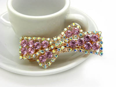 爱心个性树叶顶夹边夹 横夹弹簧夹韩国正品 永久闪耀 合金保色