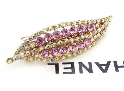 水钻韩版合金发夹	韩国正品永久闪耀 合金保色