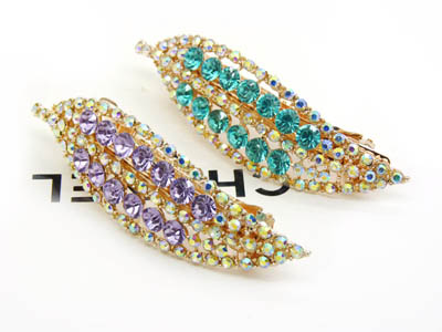 水钻韩版合金发夹 韩国正品 永久闪耀合金保色