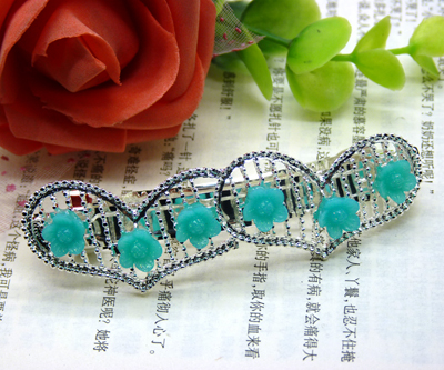 水钻镂空复古蝴蝶结发夹横夹顶夹韩国马尾夹	