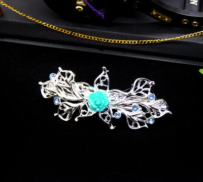 水钻镂空复古蝴蝶结发夹横夹顶夹韩国马尾夹  韩国正品 永久闪耀