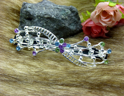 水钻镂空复古蝴蝶结发夹横夹顶夹韩国马尾夹	韩国正品 永久闪耀