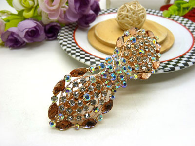 韩版仿水晶发饰横夹弹簧-弹簧夹8号  韩国正品 永久闪耀  合金保色