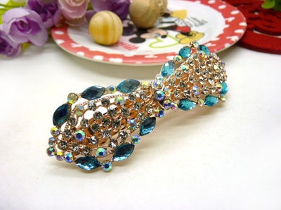 韩版仿水晶发饰横夹弹簧-弹簧夹8号  韩国正品永久闪耀  合金保色