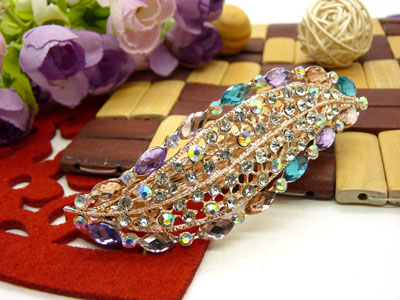 韩版仿水晶发饰横夹弹簧-弹簧夹8号	韩国正品  永久闪耀 