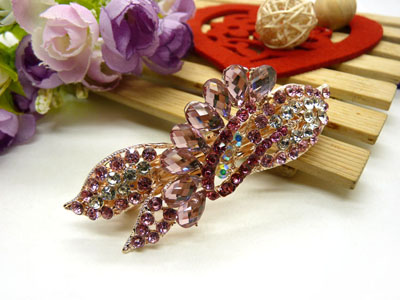 韩版优雅水晶发夹顶夹镶钻头饰品马尾夹-23号-16号	 韩国正品永久闪耀 合金保色